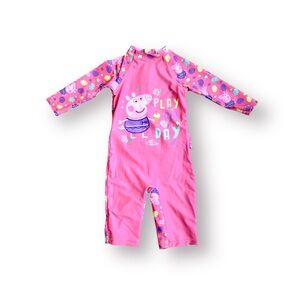Pepa Pig Rashguard Size 2-3 Years